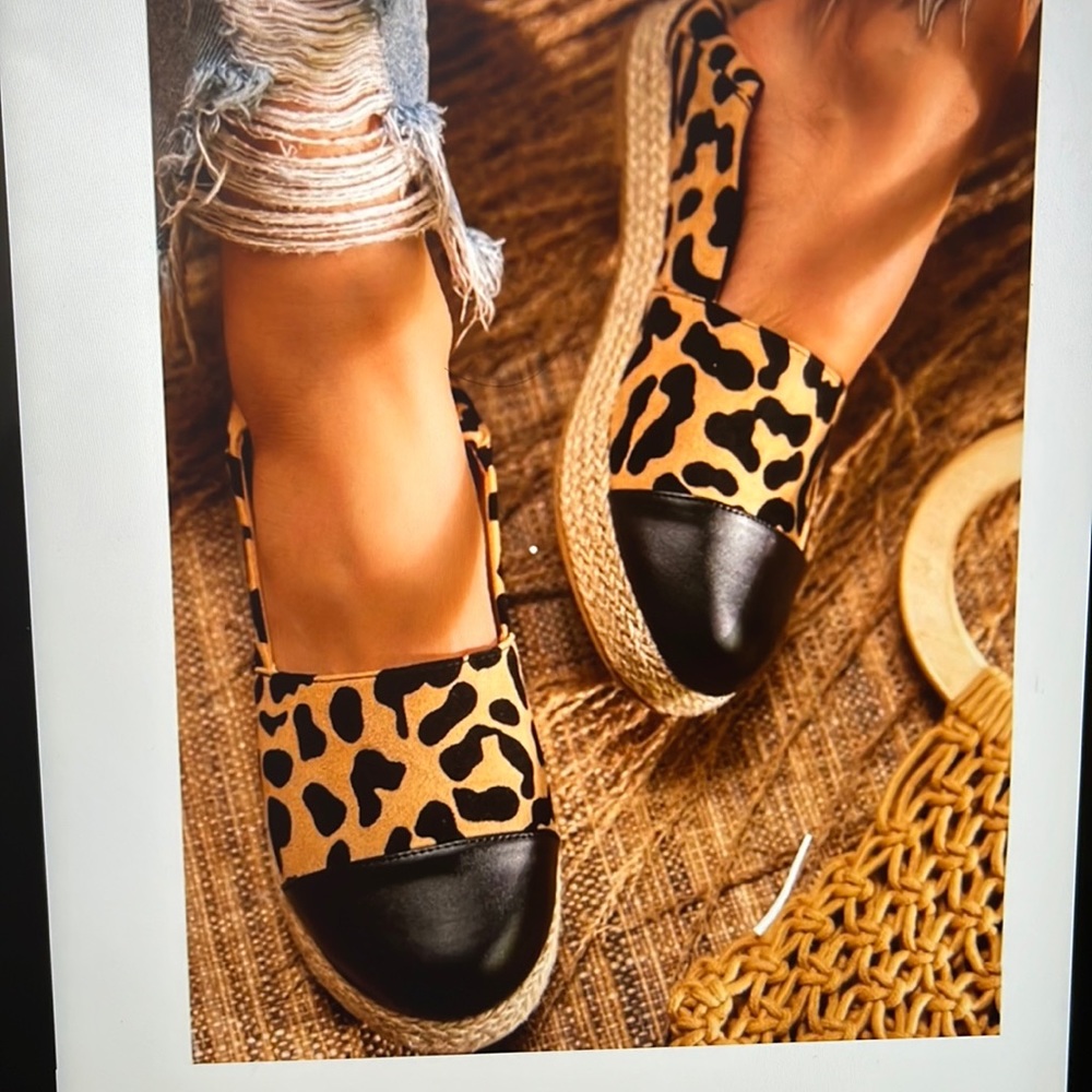 Leopard 🐆 Espadrille Slip-On